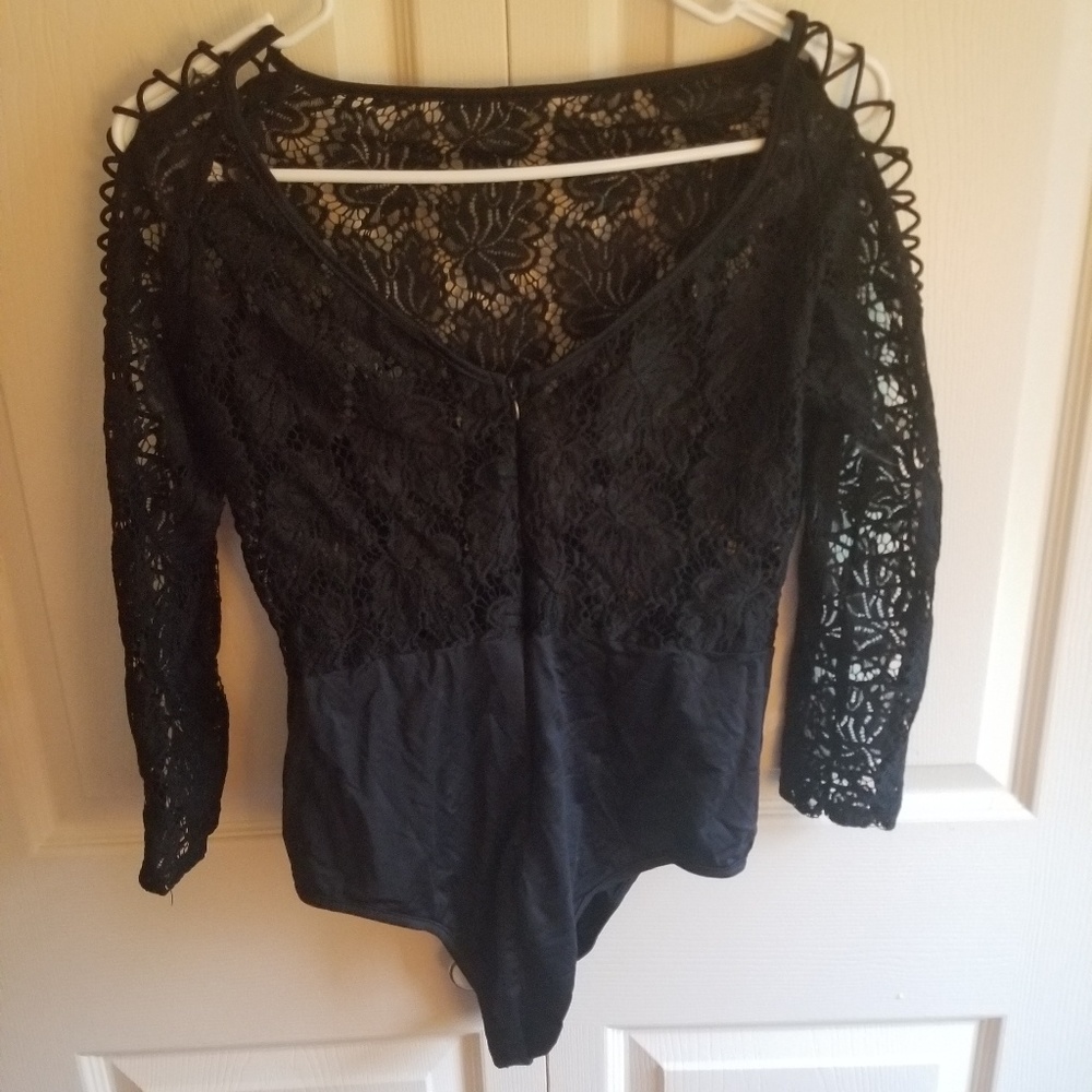Black Lace Bodysuit
